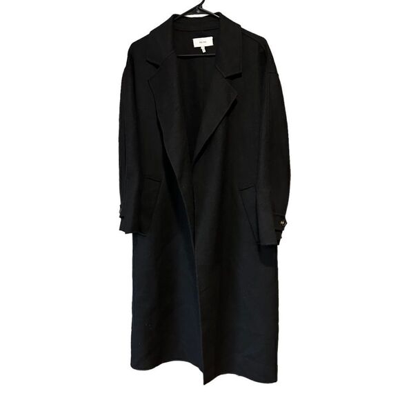 REVOLVE REISS Olive Wool-blend Coat in Black Size 4 - Picture 5 of 12